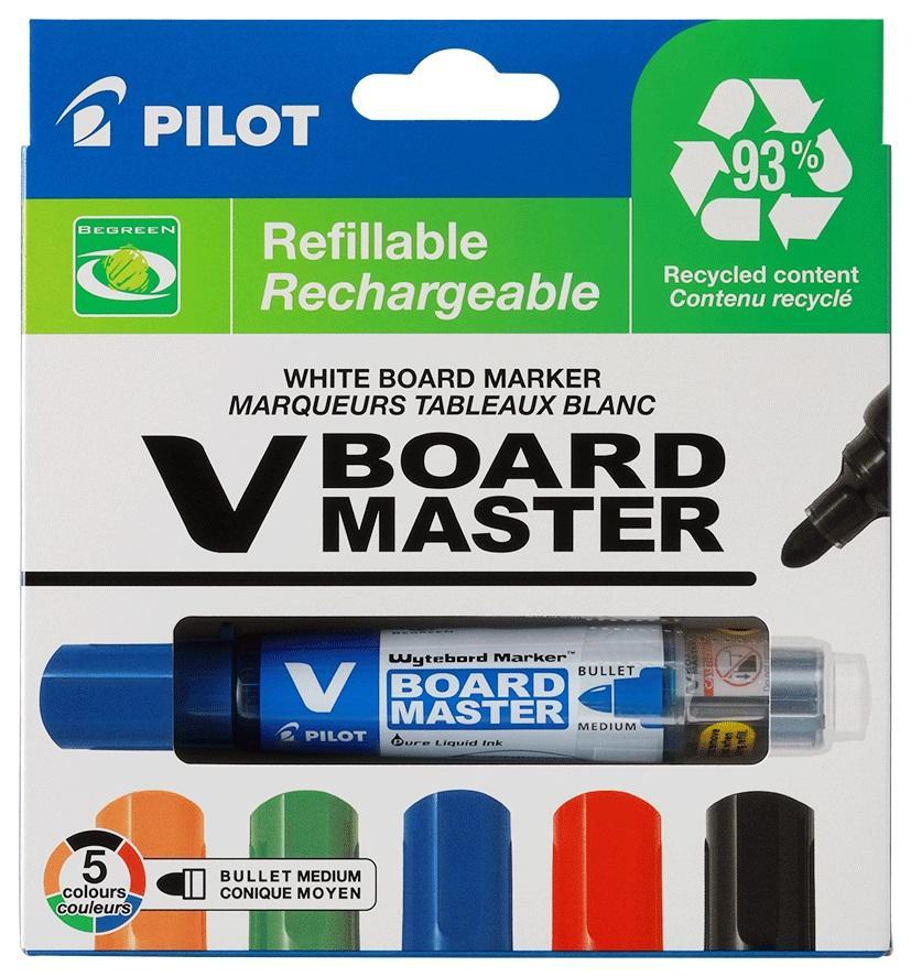 Pilot popisovač 5979 na bílé tabule V-Board Master sada 5 barev