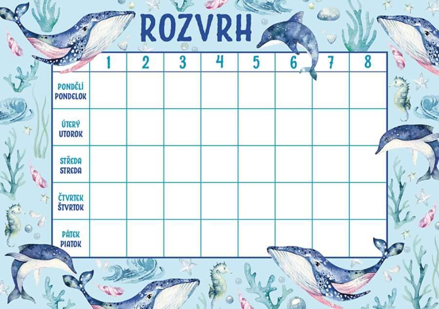 Rozvrh hodin A5 - Oceán