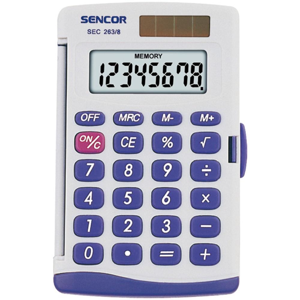 Sencor kalkulačka SEC 263/8 DUAL kapesní / 8 míst