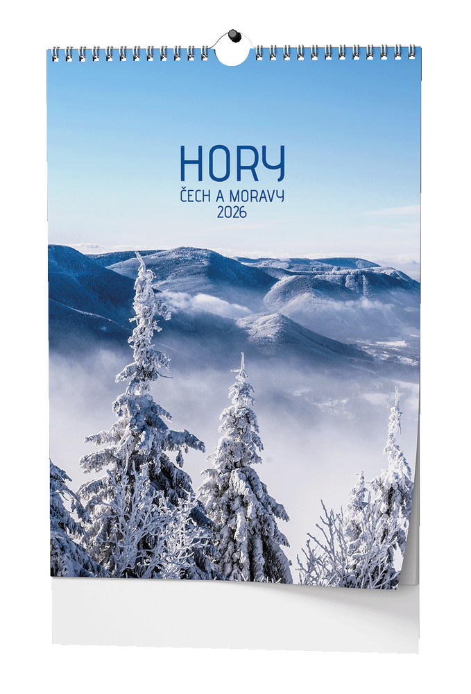 Baloušek Tisk kalendář nástěnný A3 Hory Čech a Moravy A3