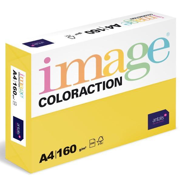 Coloraction papír kopírovací A4 160 g žlutá sytá 250 listů